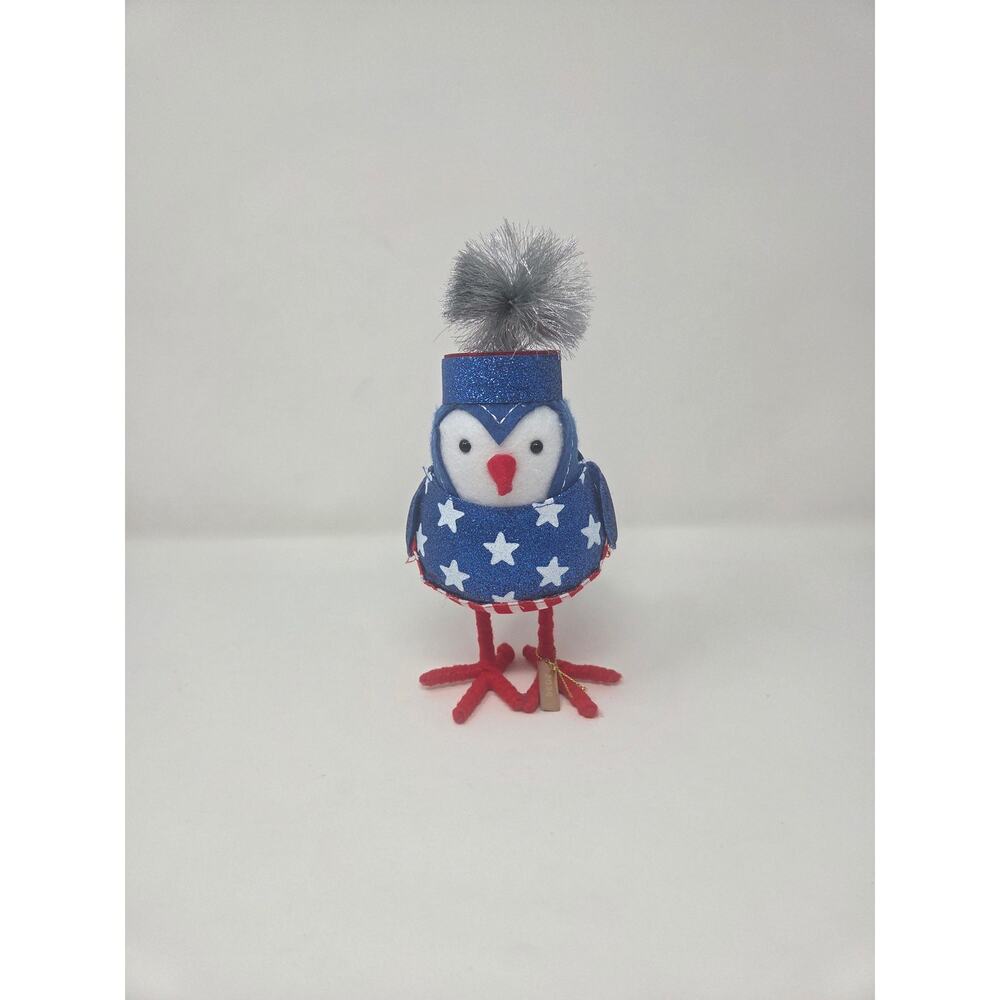 "Sparky" Patriotic Americana 4th of July Felt Birds